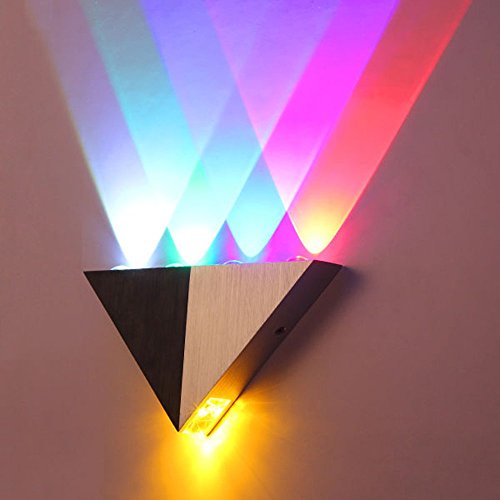 Modern Triangle 5W LED Wall Sconce Light Fixture (Hardwired)
