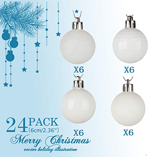 24pcs 2.36in Christmas Balls Decoration