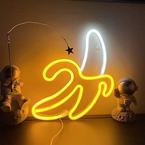 Banana Neon Light 11.22"x7.68" inch LED Neon Lights for Wall Decoration