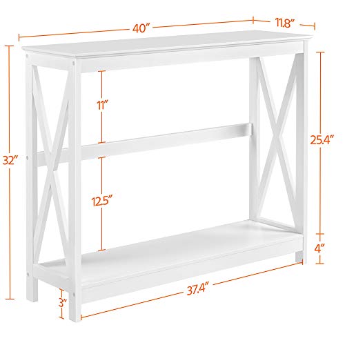 2 Tier Table Console for Entryway