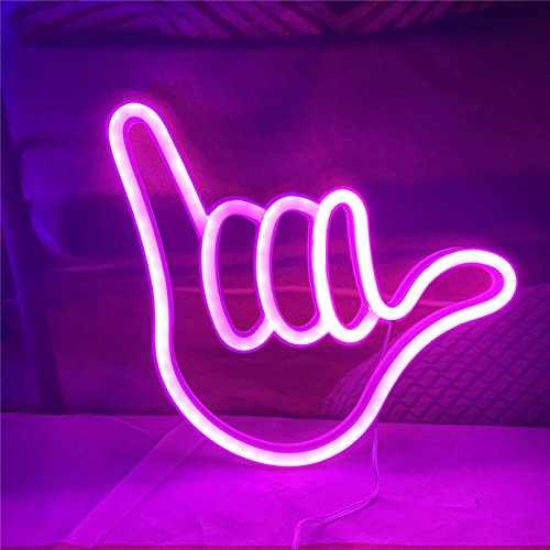 Hand Shape Finger Neon Sign Lights Decorative Neon Light USB or Battery Operated