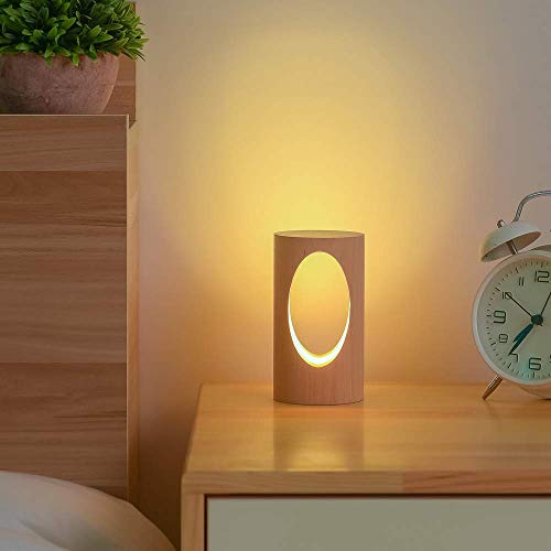 LED Wood Desk Lam,  Creative Home Decor Table Lamp