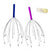 2 Pack Handheld Scalp Head Massager, Scratcher for Deep Relaxation, Hair Stimulation & Stress Relief