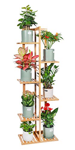 Bamboo Plant Stand Rack 6 Tier 7 Potted Multiple Stand Holder