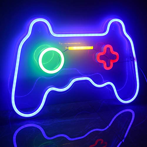 Game Shaped LED Neon Light Signs for Wall Decoration 16''x 11''