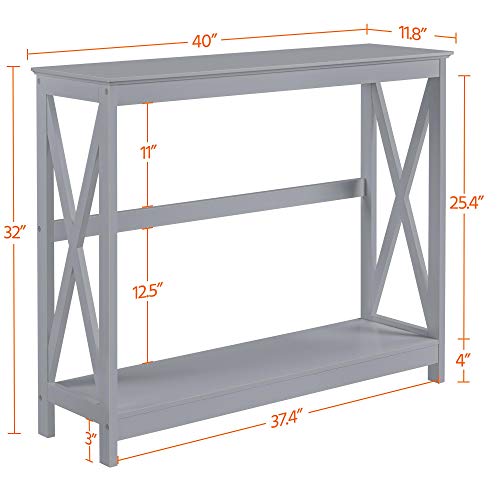 2 Tier Table Console for Entryway