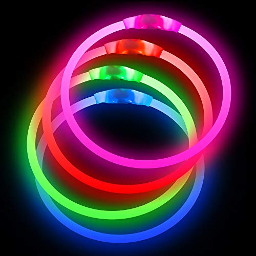 Led Dog Collar USB Rechargeable Flash Dog Necklace Light, Pet Safety Collar