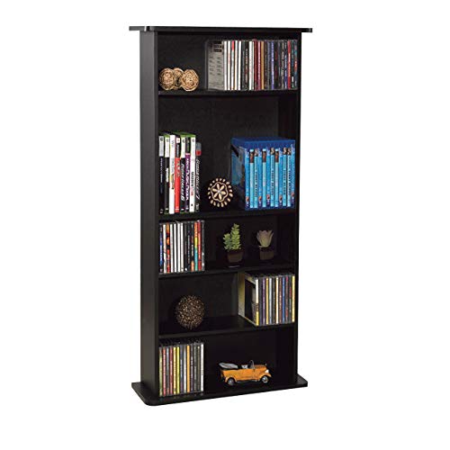 Drawbridge Media Storage Cabinet - Black