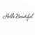 Hello Beautiful Wall Decal Inspirational Quotes Mirror Stickers