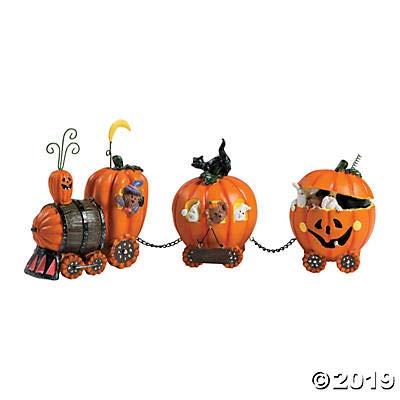 Pumpkin Express Train for Halloween Decorations