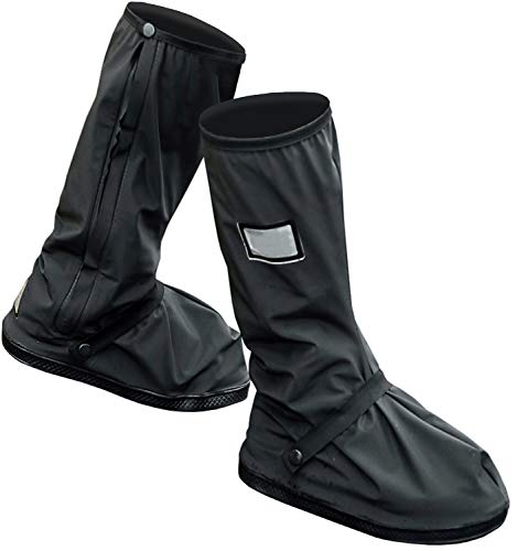 Waterproof Rain Shoe Covers Slip Resistance-  Black