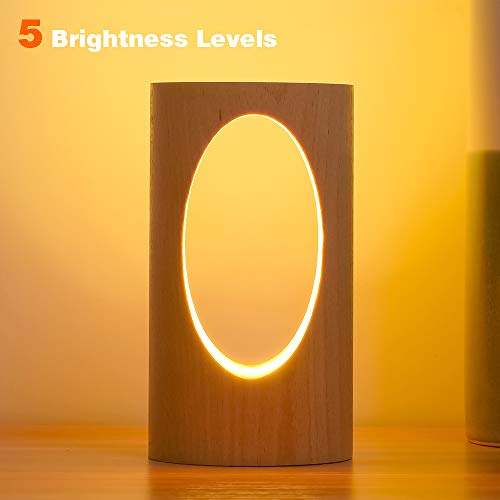 LED Wood Desk Lam,  Creative Home Decor Table Lamp