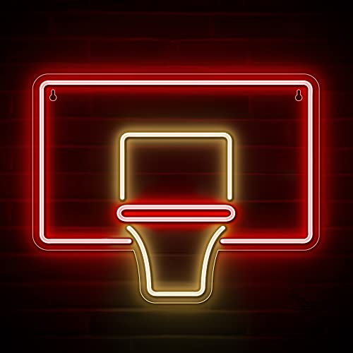 Basketball Hoop Neon Sign - Lights for Basketball Players/Fans  Wall Decor