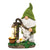 Large 11.4" Flocked Gnomes Garden Decorations / Solar Powered Light