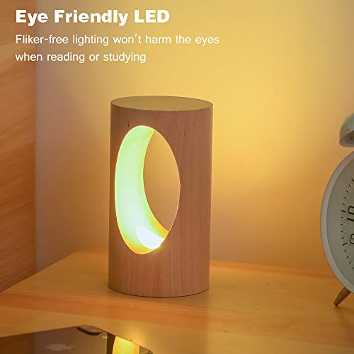 LED Wood Desk Lam,  Creative Home Decor Table Lamp