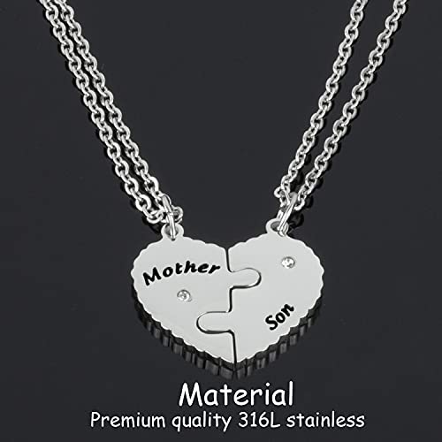 Buy Mother Son Necklace Sterling Silver Two Interlocking Infinity Circles  for Mom from Son Mother's Birthday Gifts Jewelry for Women for Mom from Son  at Amazon.in