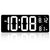 14.5" Large Digital Wall Clock w/ Jumbo LED Number Display, Auto DST, Date, Indoor Temperature