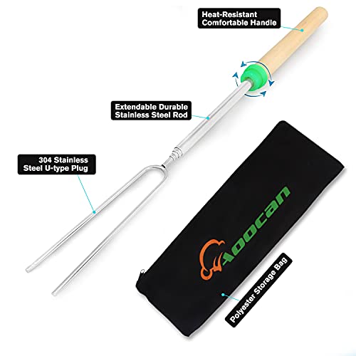 Marshmallow Roasting Sticks  Extend 45" -Smores Sticks for Fire Pit