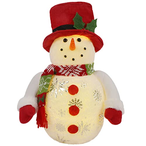 LED Lighting Snowman Figurine for Christmas Decoration