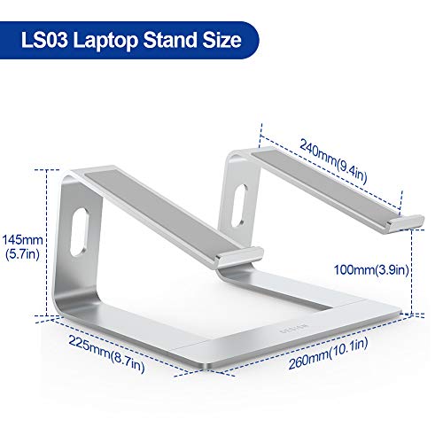 Ergonomic Detachable Stand Compatible w/ 15.6" Laptops