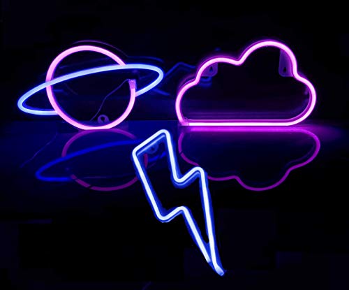 3 Pcs LED Neon Signs Wall Decoration