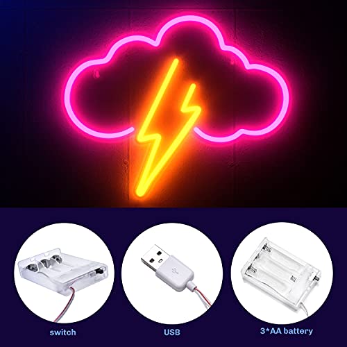 Cloud Led Neon Light Wall Decor, Battery or USB Powered