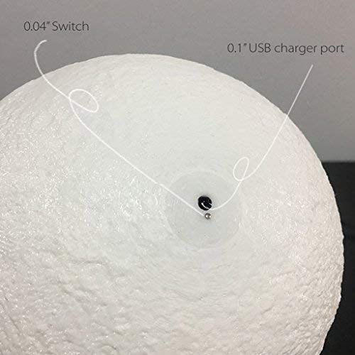 Moon Lamp Night Light  USB Charging & Touch Control Brightness Warm & Cool White