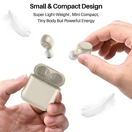 T6 True Wireless Earbuds Bluetooth Headphones Touch Control w/ Wireless Charging Case