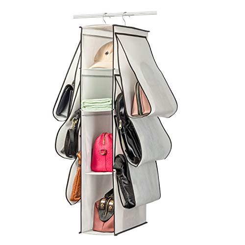 Closet Purse Organizer w/ 10 Compartments