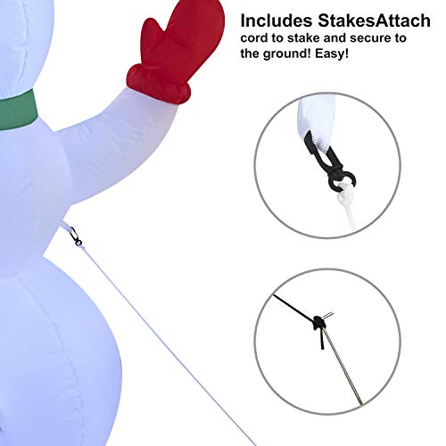 5 FT Christmas Inflatable Snowman Decoration w/ LEDs