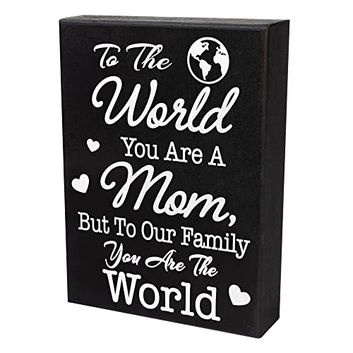 Sentimental Wood Sign Gifts for Mom on Her Birthday/Mothers Day