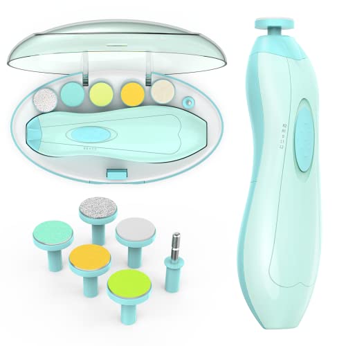 Electric Baby Nail Filer & Baby Nail Clippers w/ Light Set