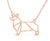 Corgi Origami Necklace, Best for Dog Lovers