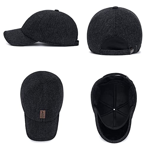 Adjustable Warm Winter Hats for Men Earflaps Thicken 55-60CM