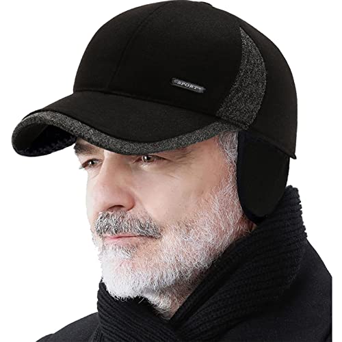 Adjustable Warm Winter Hats for Men Earflaps Thicken 55-60CM