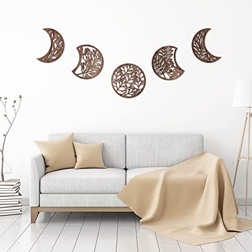 5 Pieces Moon Phases Decoration