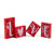 Valentines Day Table Decoration - Wooden Blocks Love Signs