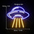 UFO Alien Spaceship LED Neon Light Signs Wall Decoration