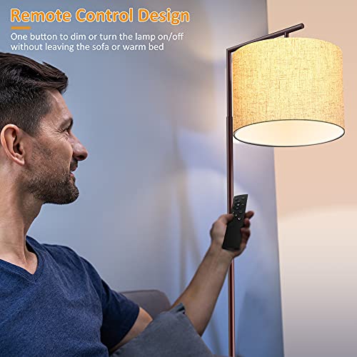 LED Floor Lamp w/ Remote Control, 4 Color Temperature & Bulb Included