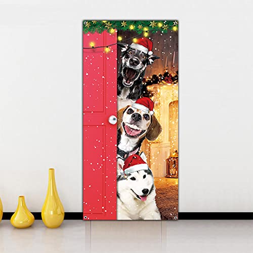 Cute  Christmas Door Cover  Decorations