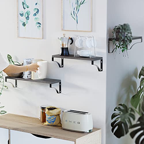 Floating Shelves Wall Mounted Set of 3