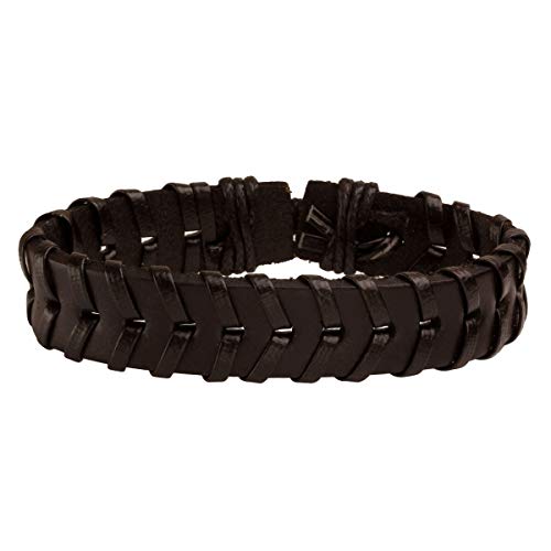 6 Pcs Leather Punk Skull Braided Bracelet  for Men/Women