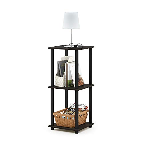 Simplistic End Table, Espresso/Black