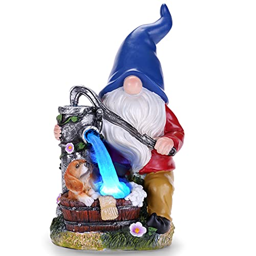 Garden Gnomes Outdoor Solar Figurine Lawn Patio Yard Funny Large Decor