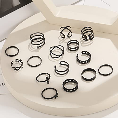 Vintage Silver Knuckle Rings Set for Women