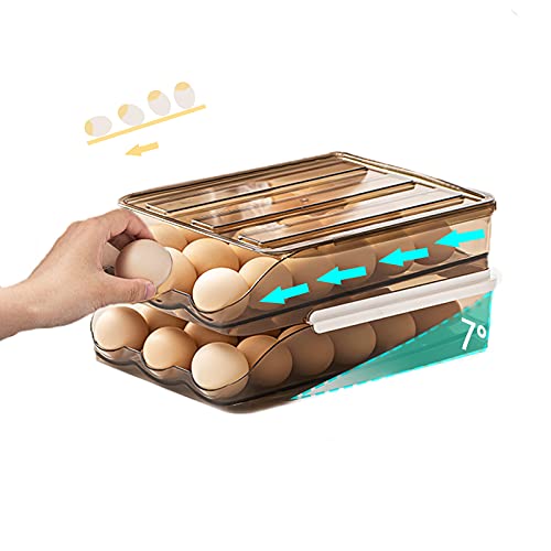 Automatic Rolling Egg Box, Slide Design for Easy Egg Retrieval