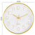 Gold Wall Clock 12 Inch Silent Non-Ticking Battery Operated Round