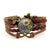 Sunflower Leather Bracelet for Women