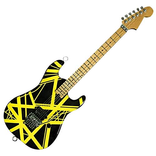 EVH Black & Yellow Mini Replica Guitar Van Halen