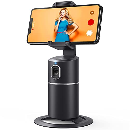 Auto Face Tracking Tripod, No App Required, 360° Rotation,Rechargeable Battery